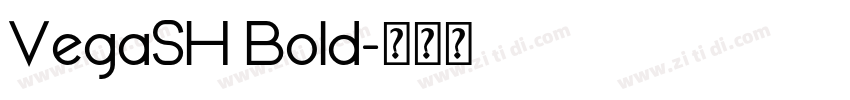 VegaSH Bold字体转换